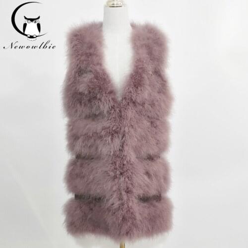 Newowlbie Long Fur Coats