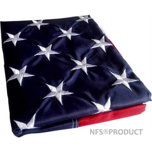 Outdoor USA Flag US 3x5 Feet Waterproof Nylon Embroidered Stars Sewn Stripes Brass Grommets American Flags and Banners