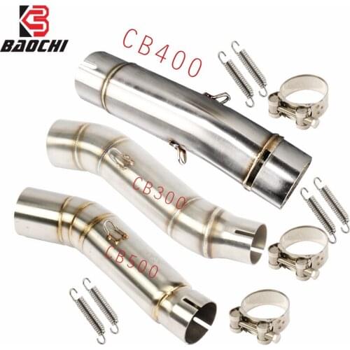Motorcycle Exhaust Connect Link Pipe Mid Tube Adapter Exhaust FOR honda CB400 CBR500r CBR500 CBR 300 CBR300 2012 2013 2014 2015