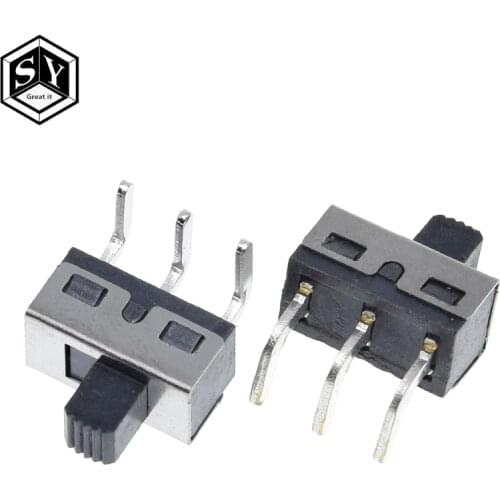 10PCS SS12D10 SS12D06 Toggle Switch 3Pins Straight Feet Handle High 5mm Spacing Of 4.7mm 3A 250V SS12D10 Power Switches