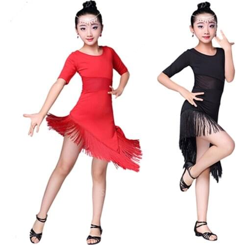 Latin Dance Dress for Girls Ballroom Competition Fringed Dresses Gatsby Carnival Festival Party Stage Performance Clothing