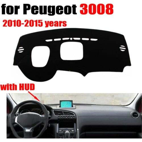 Car dashboard covers mat for Peugeot 3008 High configuration 2010-2015 Left hand drive dashmat pad dash cover auto accessories