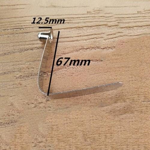 50PCS,Tent Pole Push V Shape Touch Button Spring Clip for Lock ,67mm Length x 12mm Height