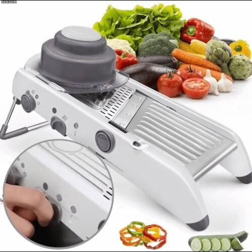 Adjustable Mandoline Slicer Professional Grater with 304 Stainless Steel Blades Vegetable Cutter Kitchen Accessories