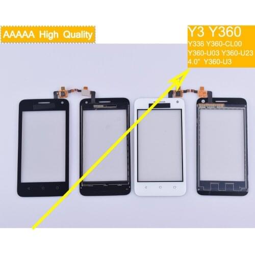 10Pcs For Huawei Y3 Y360 Y360-CL00 Y360-U03 Y360-U23 Y360-U3 Touch Screen Touch Panel Sensor Digitizer Front Glass Touchscreen
