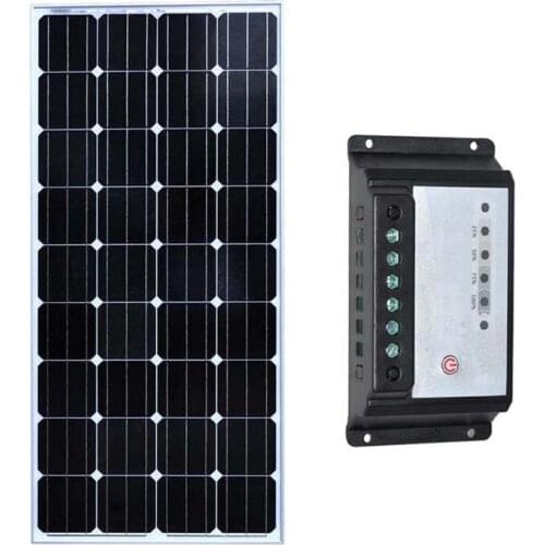Solar Kit Panneaux Solaire 12v 150w Solar Charge Controller 12v/24v 20A Camping-Car Caravane Rv Charge Solaire