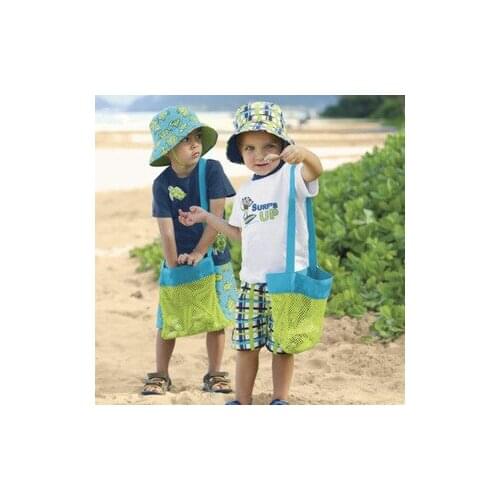 Sand away beach treasures bag Child baby bags baby beach shell storage bag