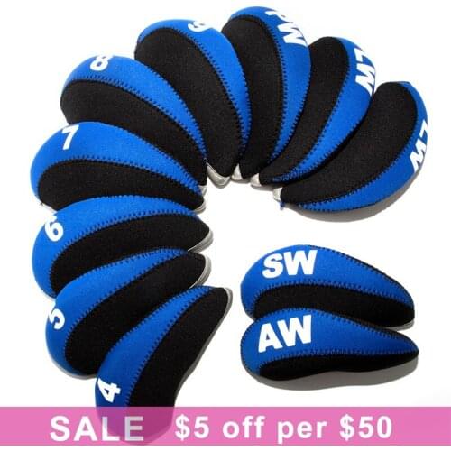 Golf Club Iron Cover Headcover Golf Iron Head Covers Golf Club Iron Headovers Wedges Covers 11PCS/set Free Shipping