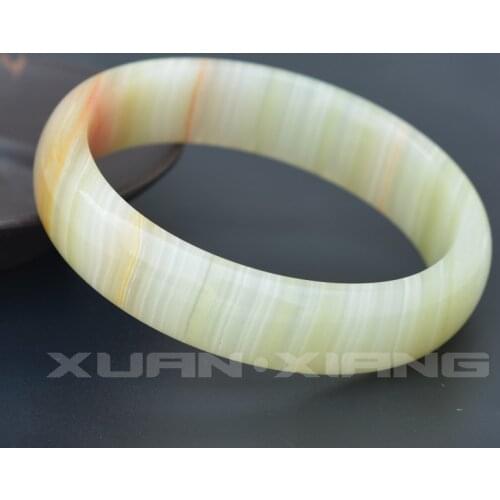 Dorp Shipping Women Bangles Bracelets Stripe Afghanistan Jades Round Circle Bangle Gift for Pretty Womens Fashion Jewelry