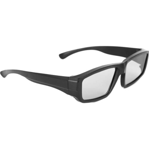 1 PC Passive 3D Glasses Black H4 Circular Polarized 3D Viewer Cinema Pub Sky Cinema Dropshipping