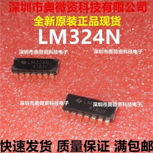 100% Original In Stock New LM324 LM324N LM324P DIP-14
