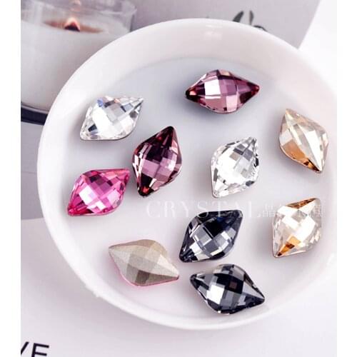 100% Original Crystals From Austria 4230 Lemon Fancy Stone For Nail Art Beauty DIY Gift Wedding Garments Dressing Accessroies