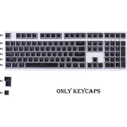 110 Key PBT Keycap OEM Profile Double Shot Skin Milk Opaque Pudding Keycap For Mechanical Keyboard