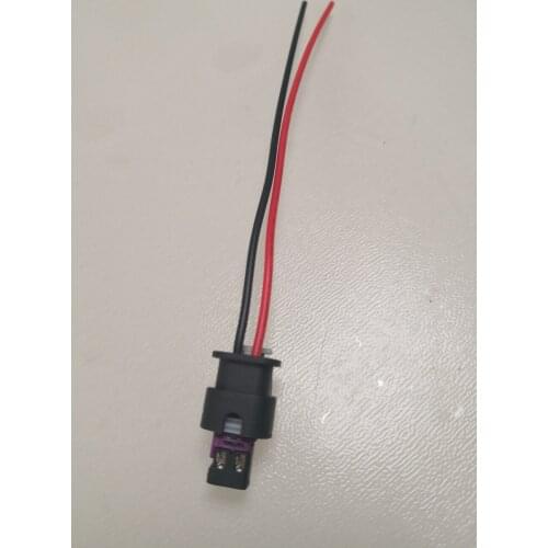 2/4/10pcs/lot 2 Pin/Way Tyco Fuel Injector Plug High Pressure Pump Gasbag Automotive Connector With Pigtail For AUDI Volkswagen