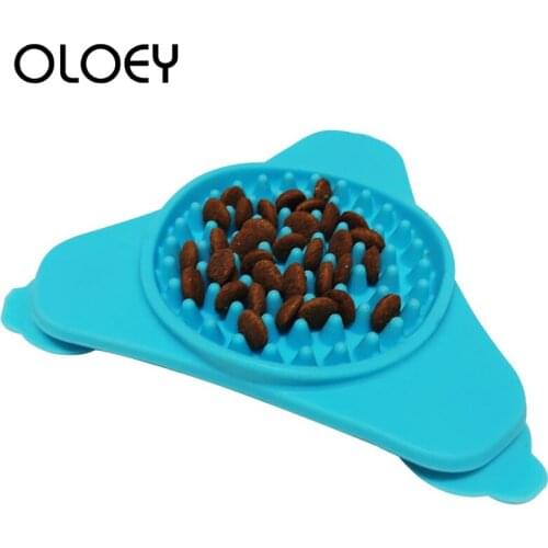 2 in 1 Pet Dog Feeding Supplies Slow Down Eating Feeder Dish Bowl Sticker Prevent Obesity Dog Cat Slow Feeder Brush Comb Massage