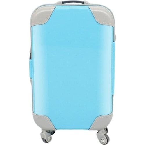 2021 New Mini Trolley False Dolls Eyelashes Packaging Box Simulation Luggage Storage Box