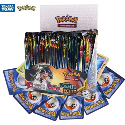 324Pcs Pokemon Cards TCG: Cosmic Eclipse Sword&Shield Sun Moon Evolutions English Trading Card Game Booster Box Collectible Gift