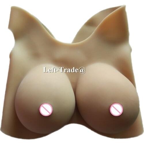 4XL 2000 g One piece seamless EE cup big realistic silicone breast forms customized false breasts shemale fake boobs