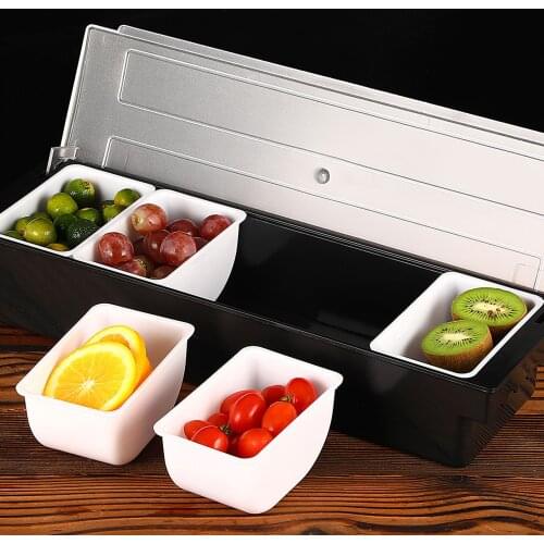 5/6 Grids Detachable Refrigerator Crisper Classification Storage Box Fruit Cereals Food Container Fridge Kitchen Storage