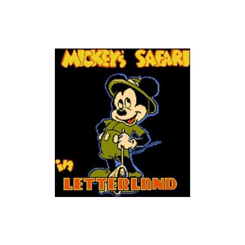 Mickeys Safari in Letterland Region Free 60 Pin 8Bit Game Card For Subor Game Players