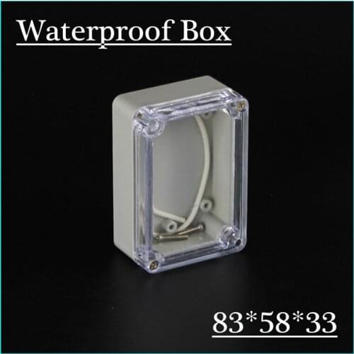 83*58*33mm Clear Cover custom electronics enclosures IP66 waterproof plastic outdoor enclosure abs diy junction box