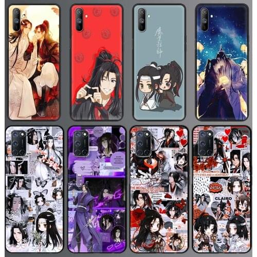 Mo Dao Zu Shi Wei Wuxian Anime Book For Realme C3 8 7 6 Pro C21 Phone Case For OPPO A53 A52 A9 2020 Black Silicone Luxury Cover