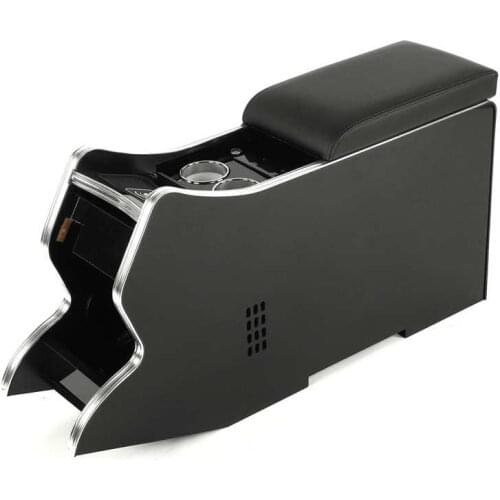 Auto mirror accessories car styling Armrest Box 3 USB Ports with 8L Refrigerator Wireless Charger 4.2A Fast Charging Fit for