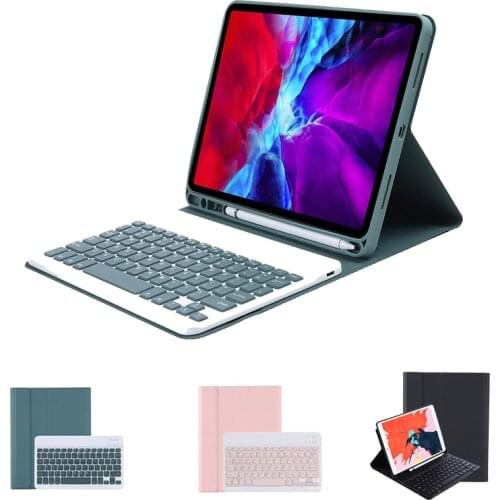 Tablet Wireless Bluetooth Keyboard Case For iPad Air4 10.9th 2020 Generation Candy Colors With Stand & Pen Slot Tablet Keyboard