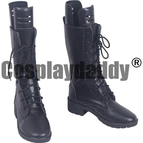 Hetalia: Axis Powers Prussia Gilbert Beilschmidt Anime Cosplay Black Shoes Boots S008