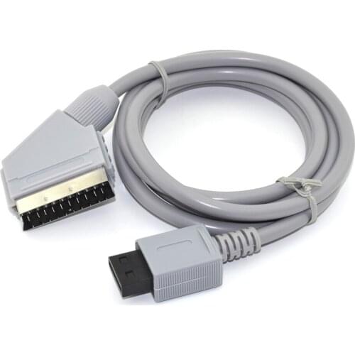 BUKIM EU Plug For Nintendo Wii Games Console PVC RGB Scart Video 720p/1080i HD HDTV AV Cable/Cord