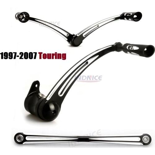 Deep edge cut Brake shifter linkage levers for harley Touring road king flhr Electra Glide FLTR Street Glide FLHX 1997-2007