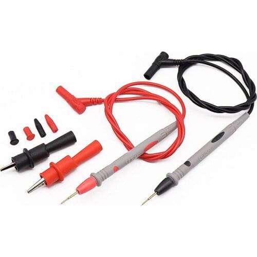 1Pair Universal Digital 1000V 10A 20A Thin Tip Needle Multimeter Multi Meter Test Lead Probe Wire Pen Cable Multimeter Tester