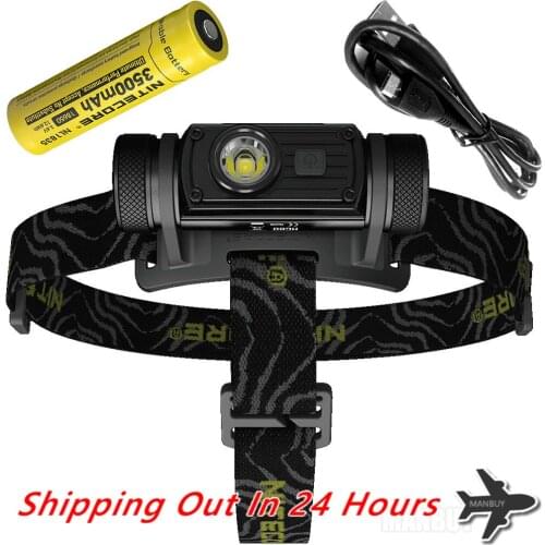 HotSale Nitecore 1000 Lumen HC60W Rechargeable Headlamp CREE XM-L2 U2 LED Waterproof Headlight 18650 Battery for Camping Fishing