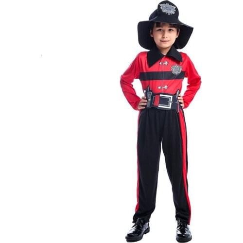 Babys boys infant Halloween costume newborn fire fighter fireman overalls with childs fire fighter hat cosplay overalls winter