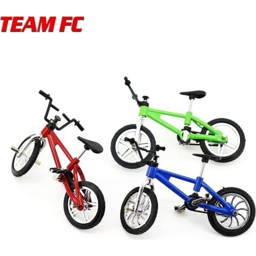 2PCS Cute Mini Finger Bmx Toys Mountain Bike Creative Game Suit Children Grownup 3 Colors BMX Fixie Bicycle Finger Scooter Toy