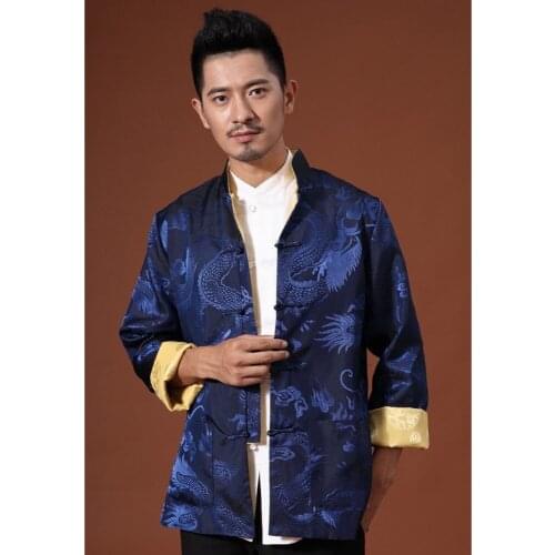 Brand New Reversal Both Sides Chinese Traditional Mens Kung Fu Jackets Coats M L XL XXL 3XL MTJ2015029