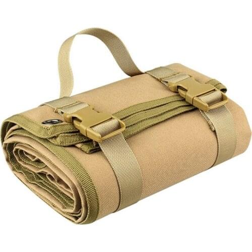 Lightweight Roll-Up Shooting Mat Padded Shooters Mat Cleaning Mat for Camping Hunting Airsoft 600D Nylon Expand Size 200cm * 75