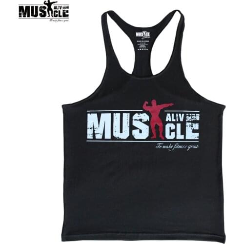 Мужские майки спортивные MUSCLE ALIVE China At AliExpress