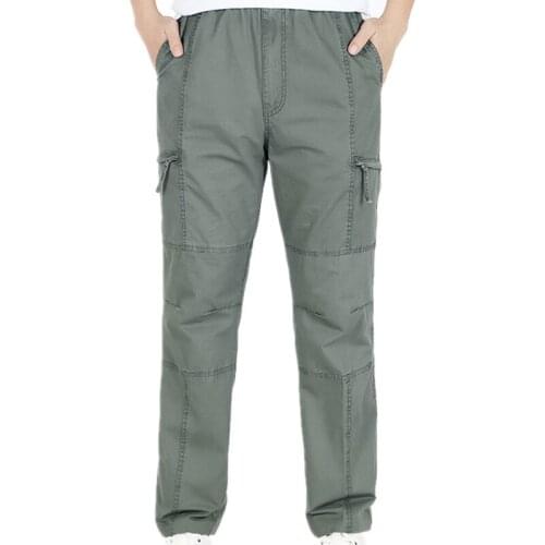 ZY1903-C1121 2020 new spring summer thin section mens wear big size pure color casual loose pants cheap wholesale free shipping