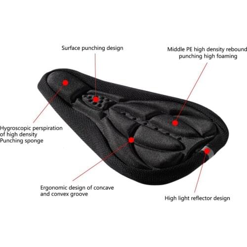 Thick Cycling Bicycle EVA Pad Seat Saddle Cover Soft Bike Cushion Pad With Anti-slipping Lining With Adjustable Drawstring SAL99