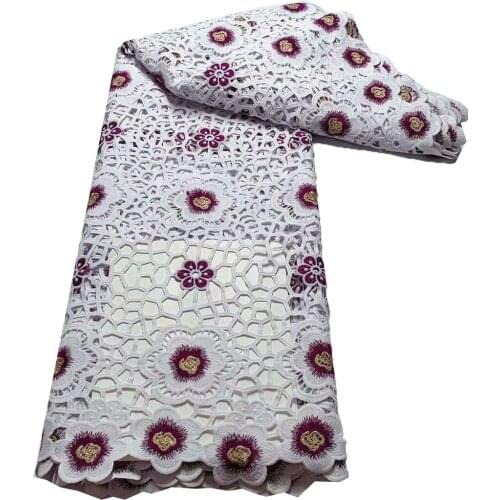 Nigerian laces Fabric 2021 African Cord Laces Fabrics High Quality,Nigerian Guipure Lace Fabric For Wedding ELA102