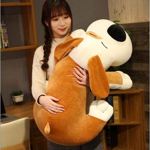 50-90cm new soft body couple big dog doll home decoration sofa pillow children girl holiday gift toys
