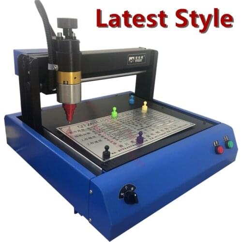 Portable smart Stainless steel metal printer nameplate cutting plotter code electric marking engraving machine