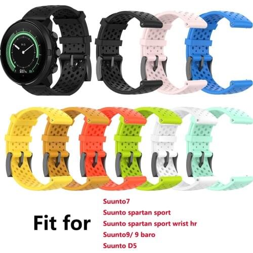 24mm Straps Compatible for Suunto Spartan Sport Wrist HR/ Suunto 9 Baro/D5 Bands