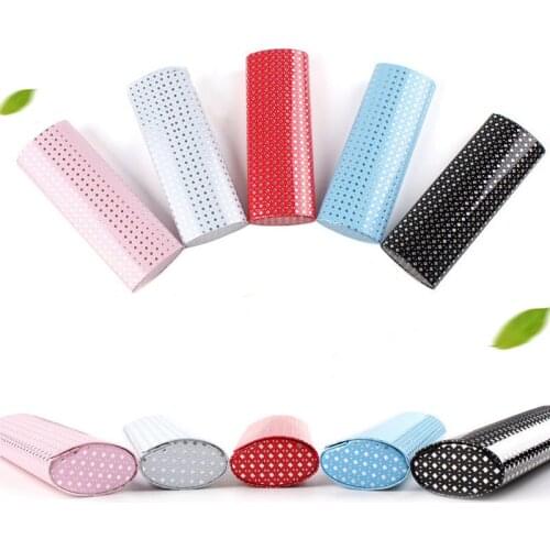 Rhombus PU Leather Eyewear Case Sunglasses Storage Boxes For Women Portable Travel Hard Eyewear Case Protection Box Container