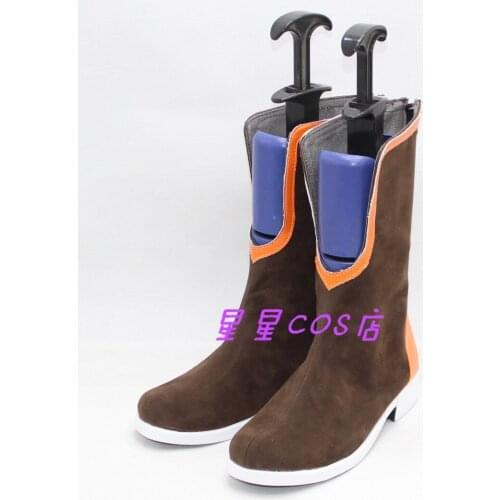 Tales of Zestiria Rose Brown Adult Halloween Cosplay Shoes Boots X002