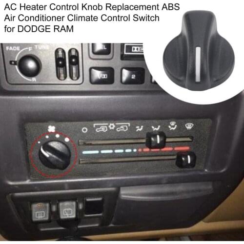 AC Heater Control Knob Replacement ABS Air Conditioner Climate Control Switch 5011218AC 5183281AA for DODGE RAM