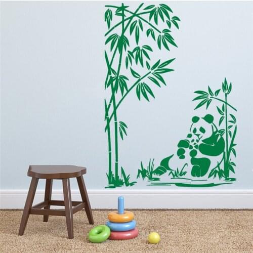 Removable Cute Panda Pattern Wall Sticker for Kids boy Room Decoration Vinyl Decals bedroom Decor Animal wallpaper Decal HY1626