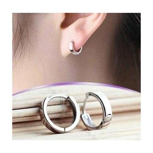 Korean Simple Trendy Round Circle Hoop Earrings for Women Wedding Statement Jewelry Brincos Pendientes