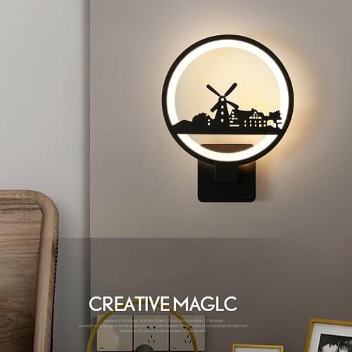 Modern LED Wall Lamps For Bedside Dining Room Aisle Hallway Stairway Living Room Corridor Bedroom Indoor Home Decorative Sconce